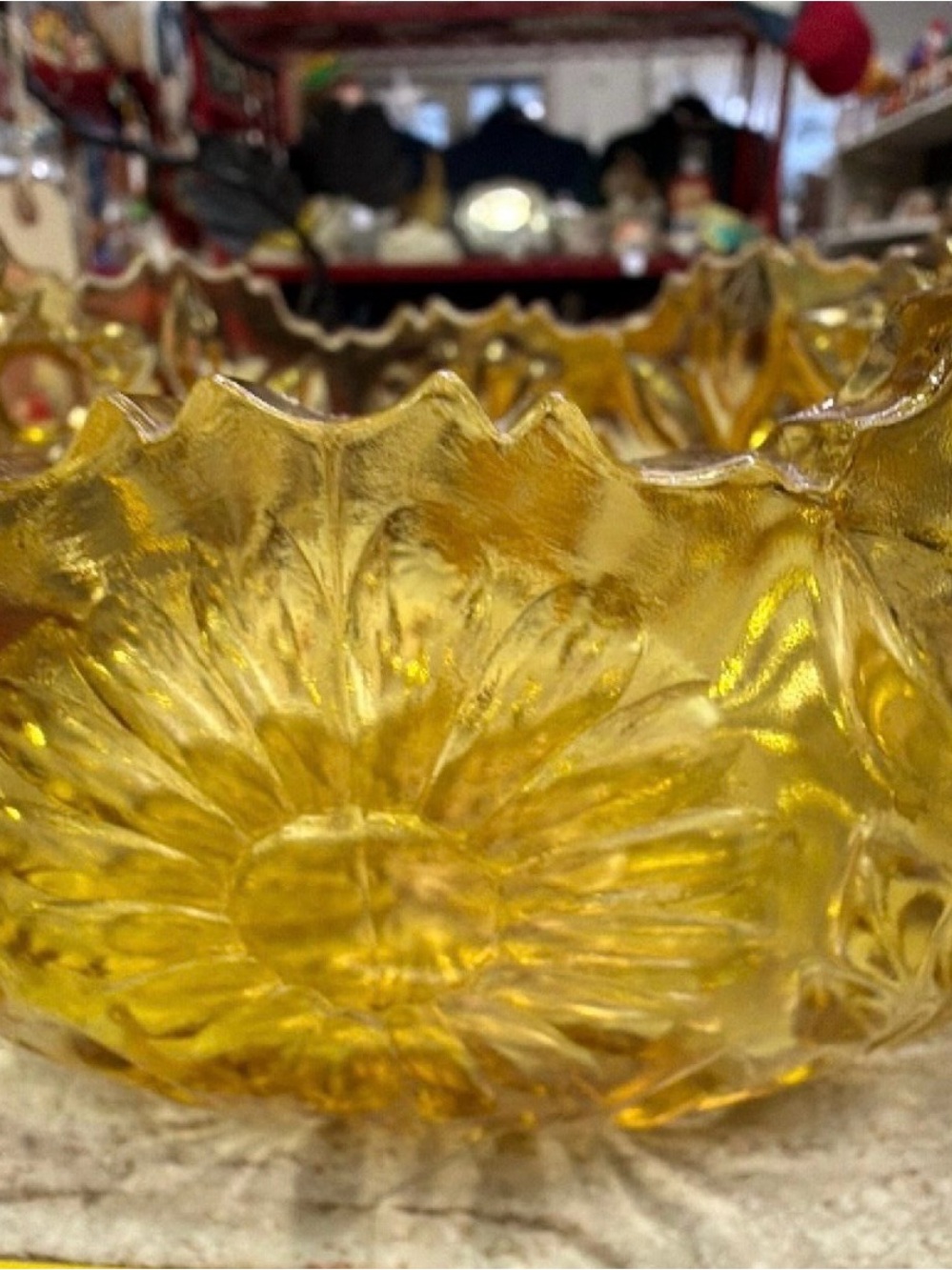 Amber Glass Decorative Bowl - Brand